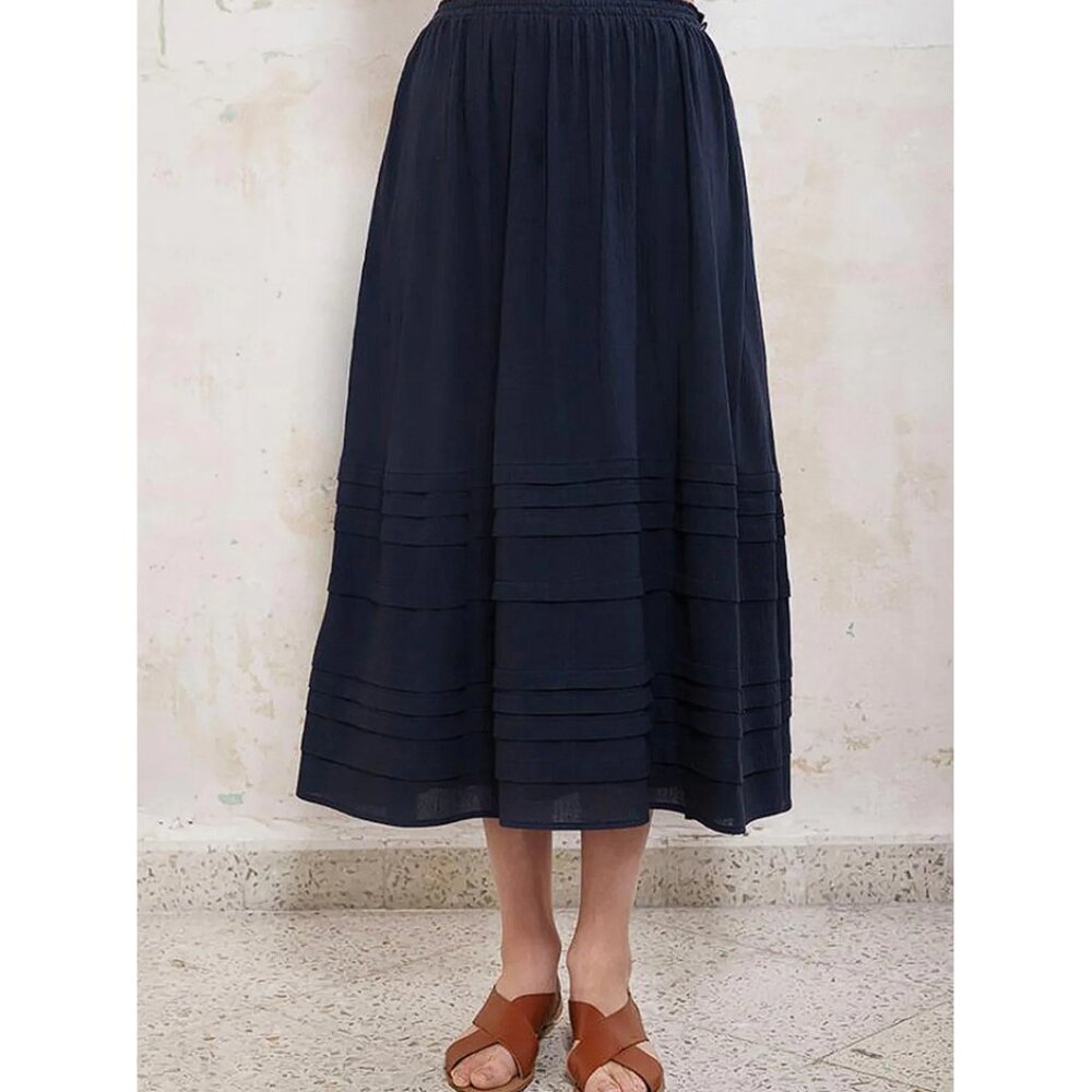 COLLECTIVA CONCEPCION Women's Marcia Skirt Size 4 In Indigo